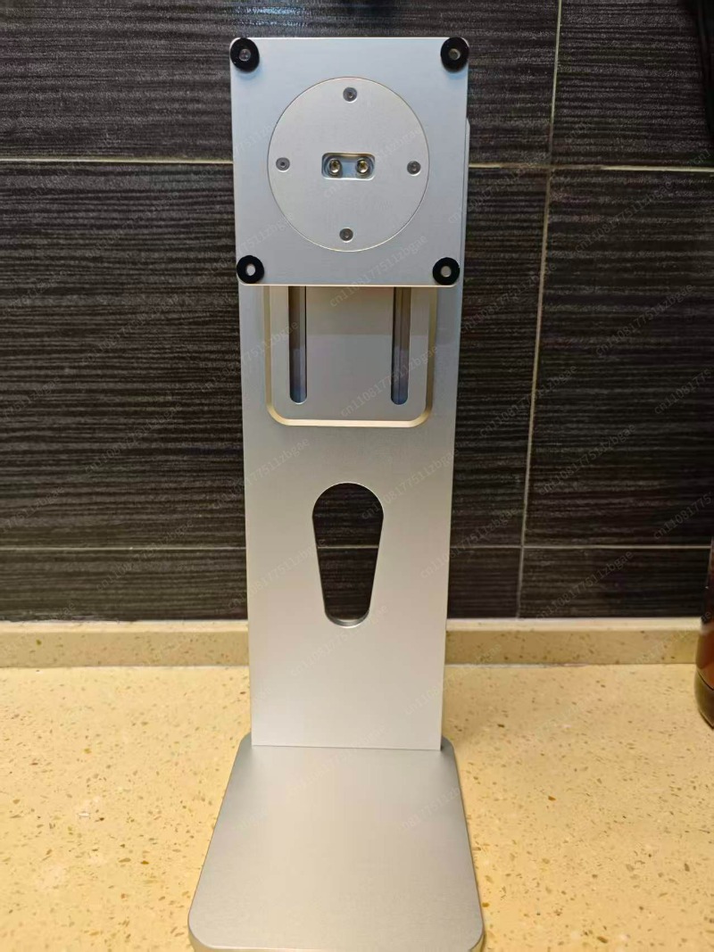 Monitor Stand - CNCアルミ合金製モニタースタンド、高さ調整可能な回転式ディスプレイブラケット、24～34インチのコンピュータースクリーン用