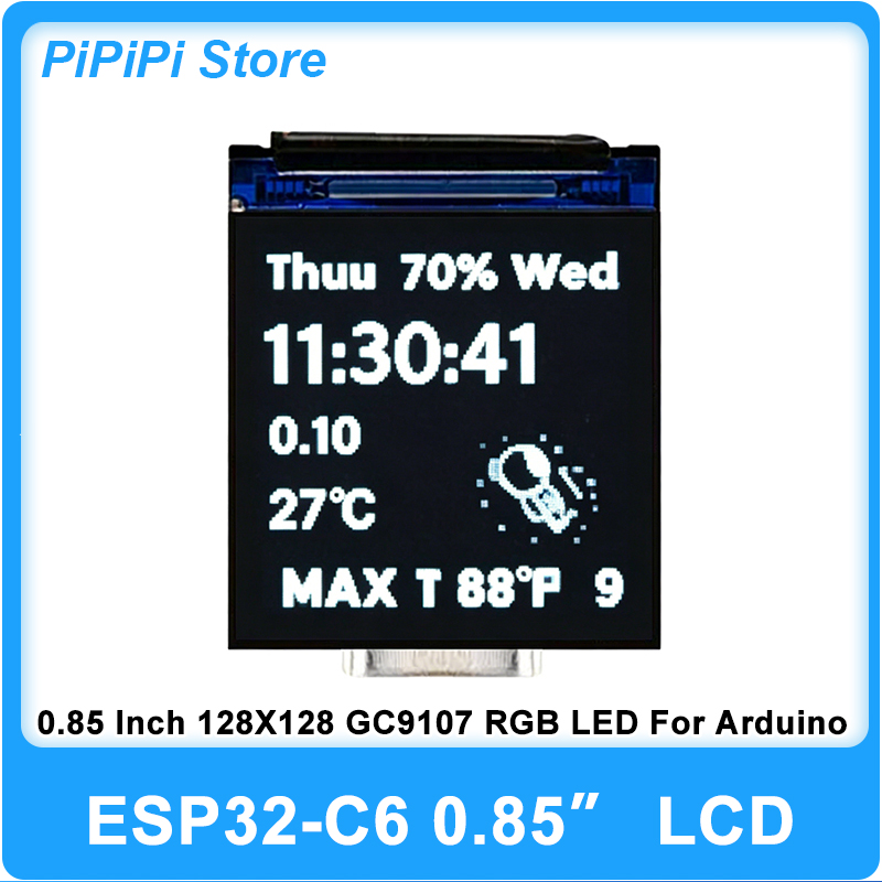 Rgb Light Strip - ESP32 C6 0.85インチ 128X128 IPSスクリーン開発ボード RISC