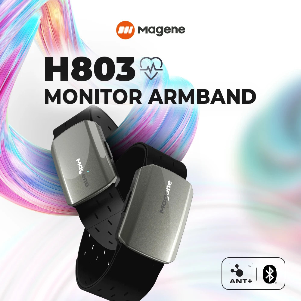 Monitor Stand - Magene H803 心拍数アームバンドモニター デュアルモード Bluetooth ANT