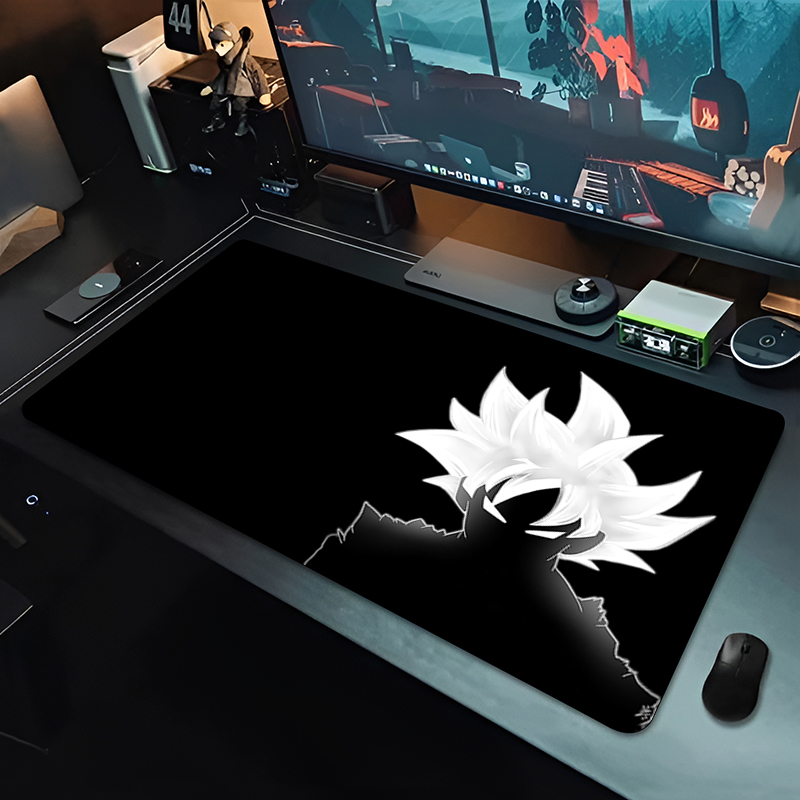 Pc Gaming Aesthetic - DBZ ブラックアニメマウスパッドドラゴンボール大型 PC コンピュータデスクマット抗摩耗ゲーミングマウスパッドキーボードゲーマーアクセサリーテーブルパッド