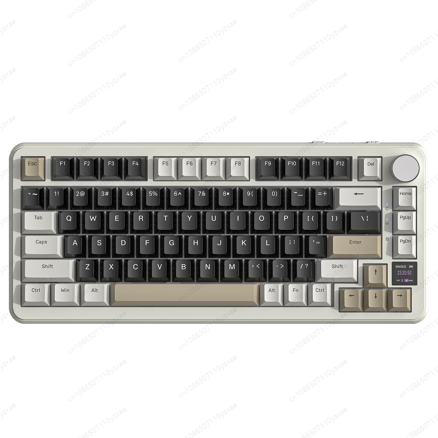 Pc Gaming Aesthetic - 2024年新型AL66メカニカルキーボード アルミ合金製多機能ノブ搭載 3モードRGBゲーミングキーボード ホットスワップ対応 ガスケットマウント PCゲーマー向け