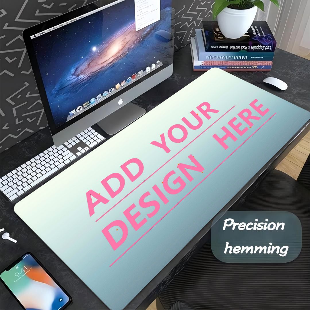 Pc Gaming Custom - パーソナライズカスタムマウスパッド、写真・ロゴ入り防水デスクパッド、拡張ゲーミングマウスマット（PC用）
