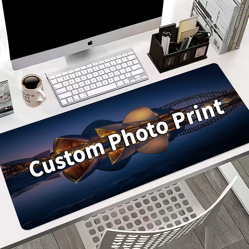 Pc Gaming Custom - カスタムデザインマウスパッド、写真入り大型デスクマット、ゲーミングマウスパッド、PC・ノートパソコン・オフィス装飾用カスタム画像