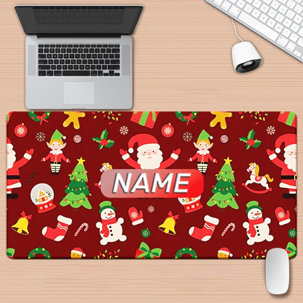 1pc 漫画クリスマスカスタムデスクマットサンタトナカイスノ - Pc Gaming Names のレビューと価格