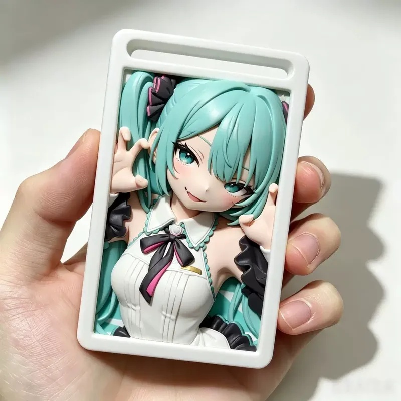 初音ミク 3D レリーフカードホルダーアニメフィギュア立体エ - Pc Gaming Hatsune Miku のレビューと価格