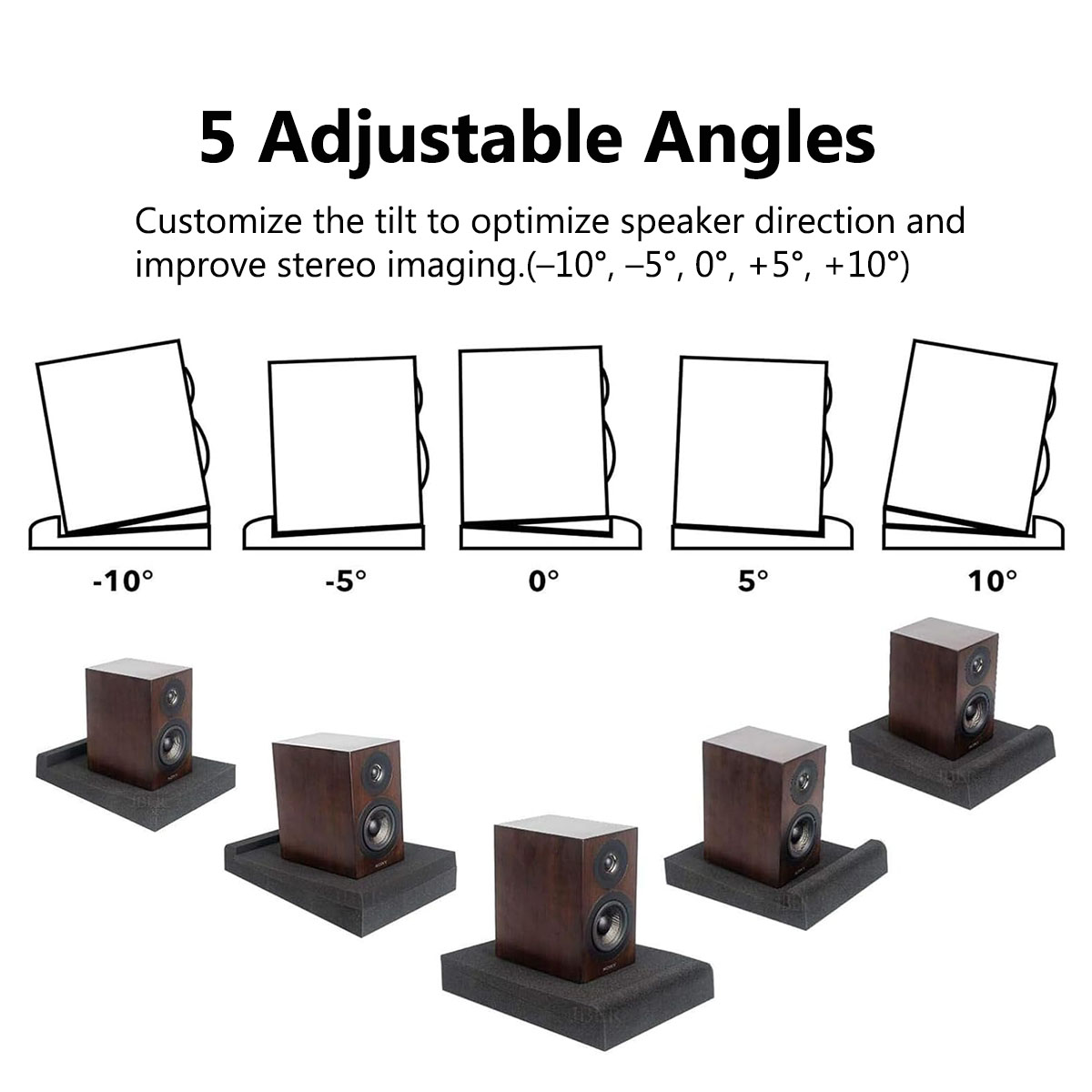 スタジオモニター分離パッド音響フォームスピーカースタンド 5 - Monitor Stand のレビューと価格
