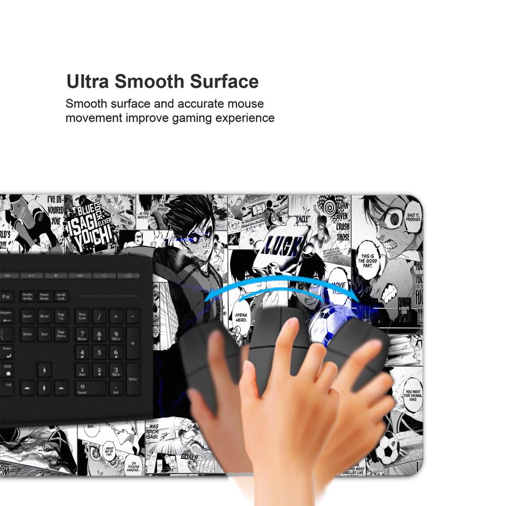 黒と白のアニメマウスパッドPC XXLゲーマーキャビネットマ - Pc Gaming Aesthetic のレビューと価格