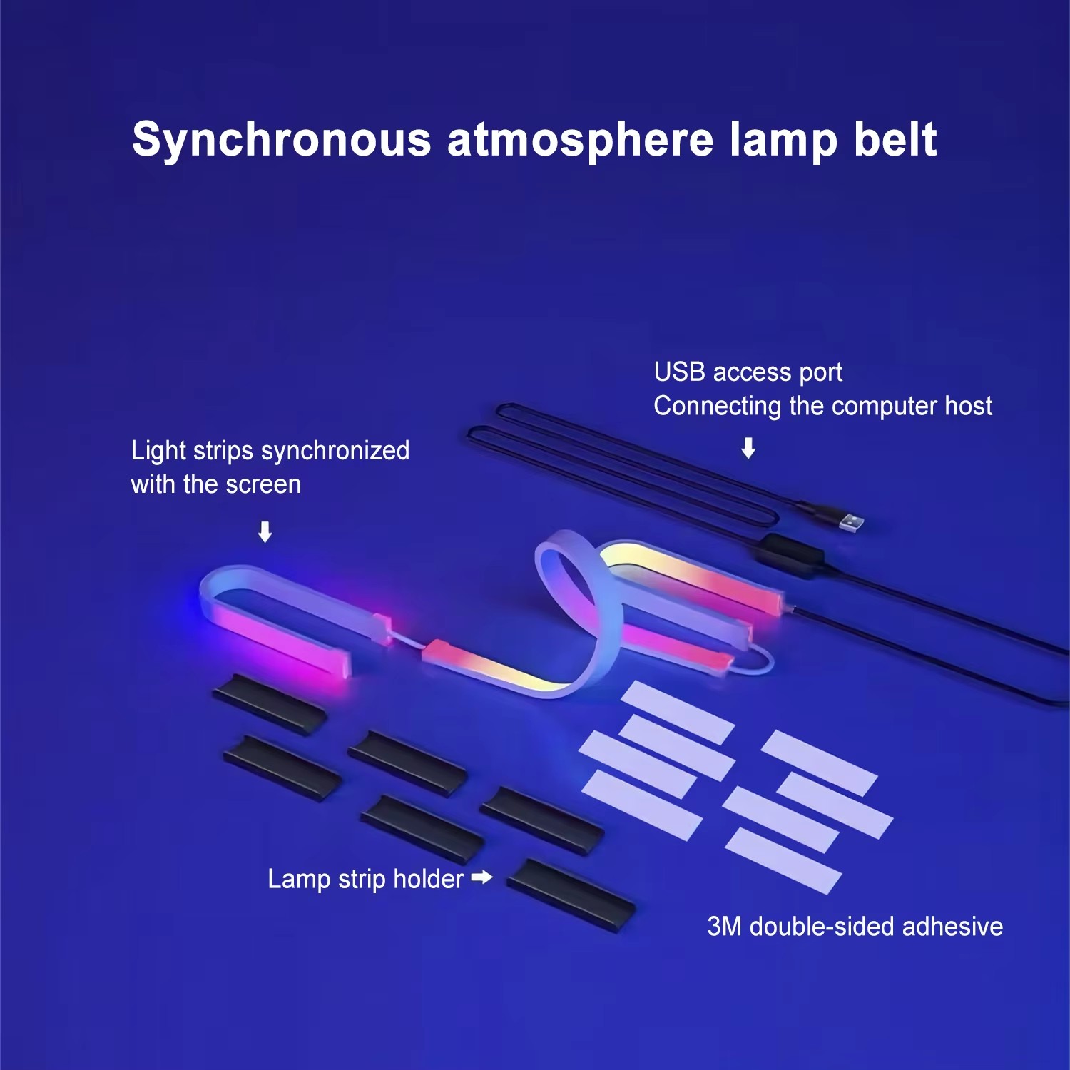 RGB ゲーミングライトストリップ モニターバックライト L - Rgb Light Strip のレビューと価格