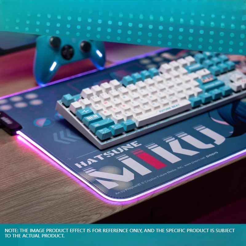 初音ミクイルミネーションゲーミングマット - ダイナミックラ - Pc Gaming Hatsune Miku のレビューと価格