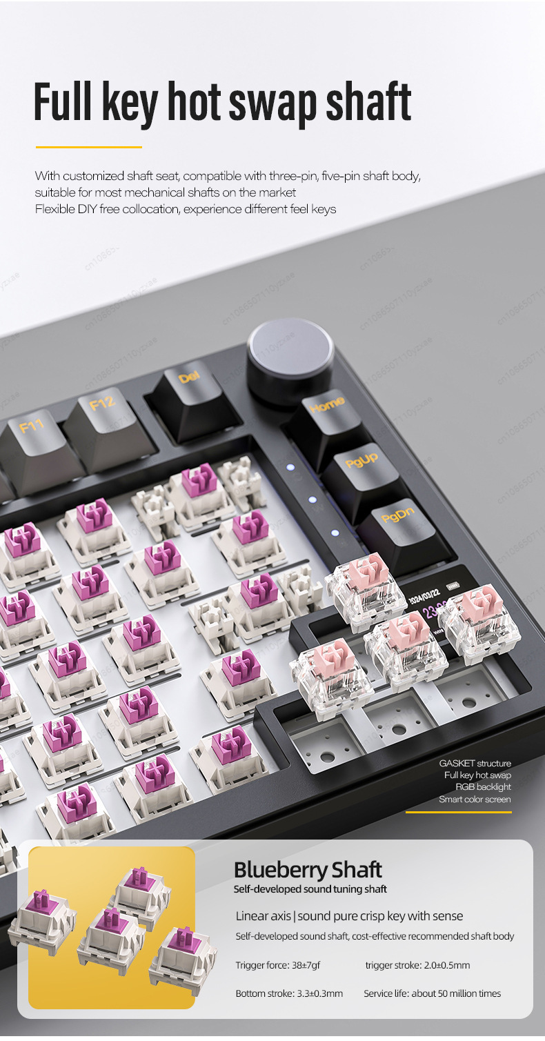 2024年新型AL66メカニカルキーボード アルミ合金製多機 - Pc Gaming Aesthetic のレビューと価格