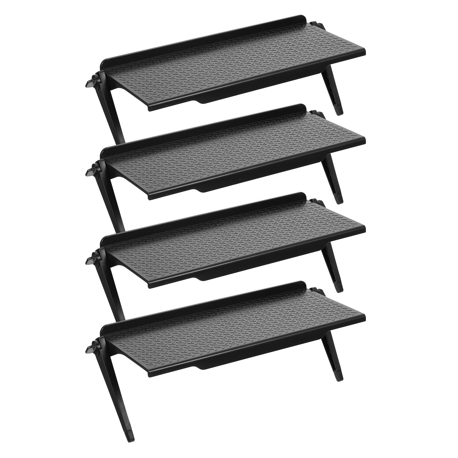 4個セット 調節可能な穴あけ不要 テレビ上部棚 プラスチック - Monitor Stand のレビューと価格