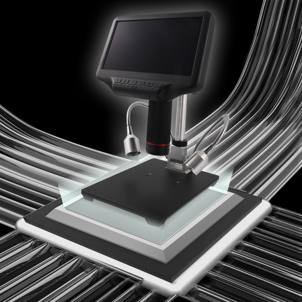 Andonstar AD407 デジタル顕微鏡 7 インチス - Monitor Stand のレビューと価格