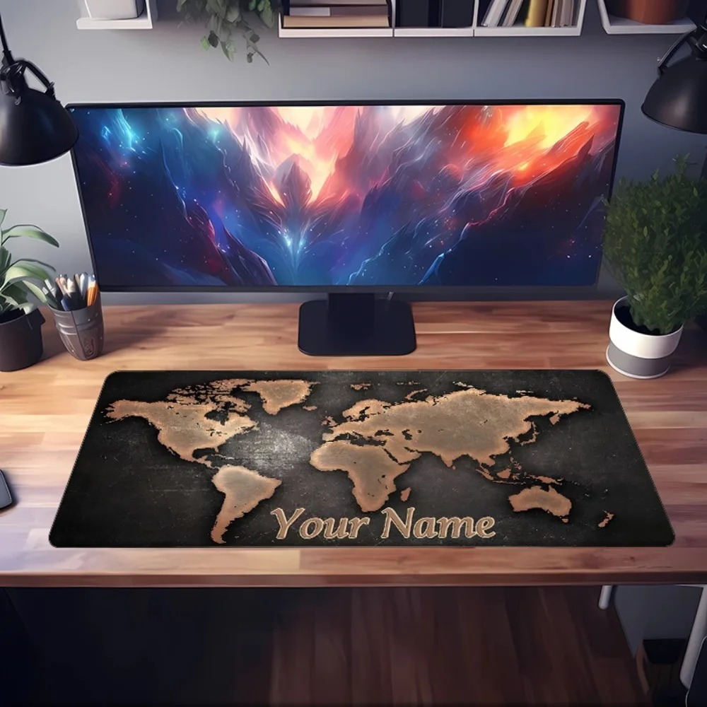 CIFbuy カスタムアンティーク世界地図デスクマウスパッド - Pc Gaming Names のレビューと価格