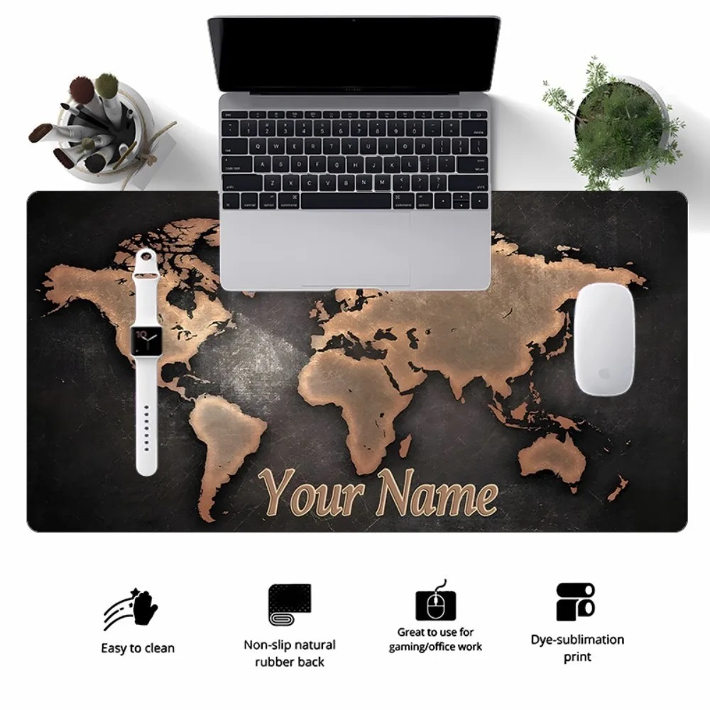 CIFbuy カスタムアンティーク世界地図デスクマウスパッド - Pc Gaming Names のレビューと価格