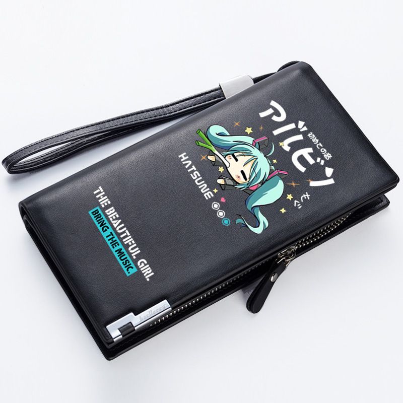 初音ミクアニメ周辺機器漫画パターン PU ジッパー長財布創造 - Pc Gaming Hatsune Miku のレビューと価格