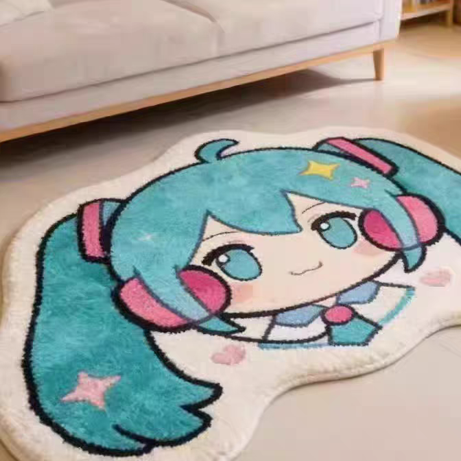 初音ミク 厚手フェイクウールラグ – 寝室、ベッドサイド、フ - Pc Gaming Hatsune Miku のレビューと価格